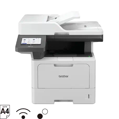 Wireless, high printing speed with 5-inch LCD touchscreen monochrome laser printer