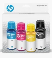HP GT52/GT52 INK BOTTLE COMBO 4-COLORS(USE WITH)-HP Ink Tank 310 / 315 / 319 HP Ink Tank 410 / 415 / 419 HP Smart Tank 500 / 515 / 530 / 580 series HP GT 5810 / 5820 series)