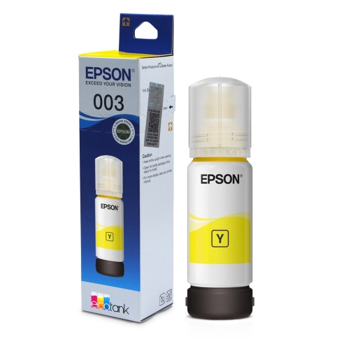 EPSOM INK BOTTLE 003 YELLOW(USE WITH)-Epson EcoTank L1110 Epson EcoTank L3110 Epson EcoTank L3150 Epson EcoTank L3210 Epson EcoTank L3250 Epson EcoTank L5190