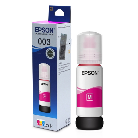 EPSON INK BOTTLE 003 MAGENTA(USE WITH)-Epson EcoTank L1110 Epson EcoTank L3110 Epson EcoTank L3150 Epson EcoTank L3210 Epson EcoTank L3250 Epson EcoTank L5190 Epson EcoTank L5290