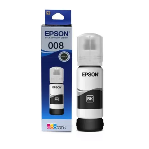Epson 008 black ink bottle(use with)-L15150/ M15140/ M15180/ L6460/ L6490/ L6580/ L6570/ L15180