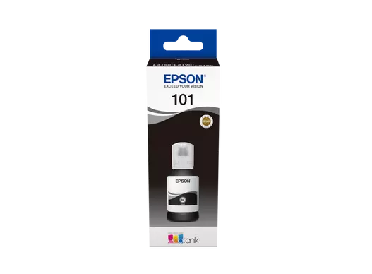 Epson 101 EcoTank Black Ink Cartridge(USE WITH)-Epson EcoTank L4150, L4160, L4260, L6160, L6170, L6190, L6260, L6270, L6290, L14150, and more.